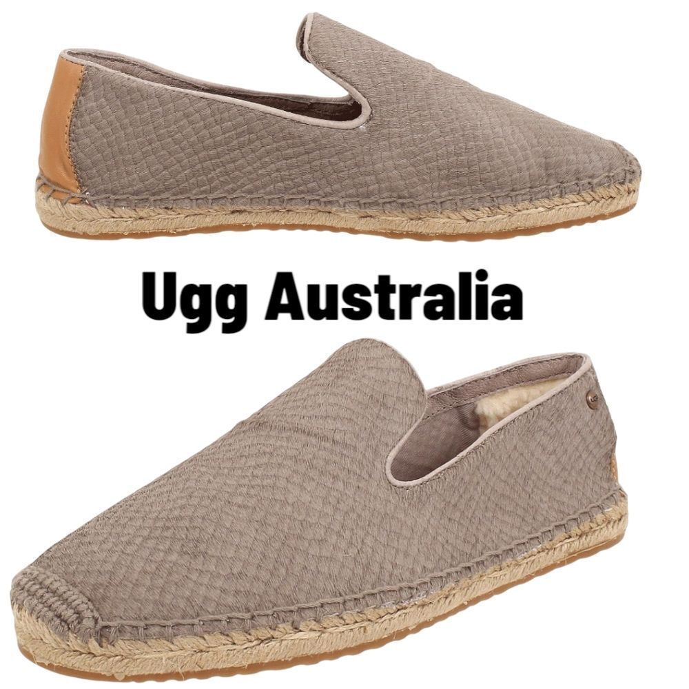 UGG Australia Sandrinne Calf Scale Genuine Leather Loafers Slip-Ons Casual Us7